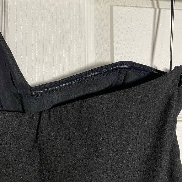 GUESS Jet Black Studded One Shoulder Pant Romper Jumpsuit Women’s Size 12 - Picture 11 of 16